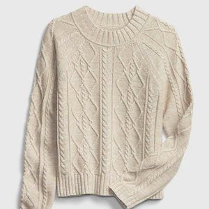 Cable Knit Crewneck Sweater